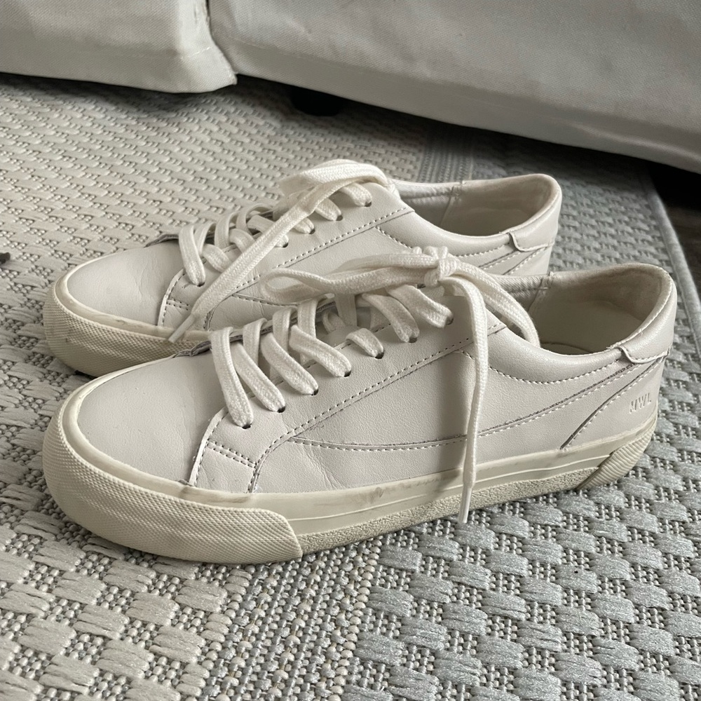 Madewell Sidewalk Sneakers (White)